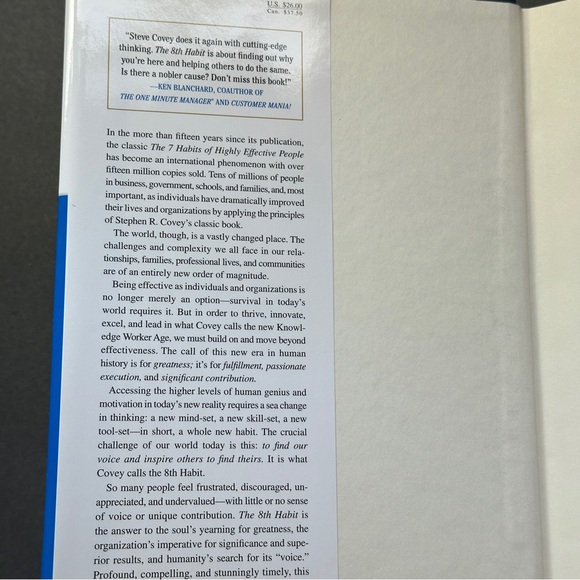 The 8th Habit by Stephen R. Covey | Self-Help | Hardcover Book - Picture 3 of 12